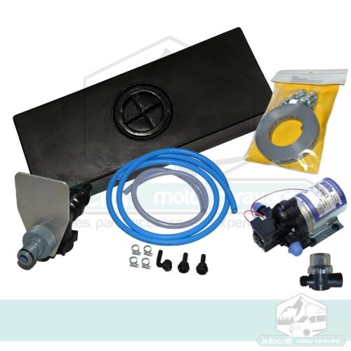 FRESH WATER KIT: 60 LITRE TANK & BACKFILL SYSTEM (+ WATER TANK STRAP KIT + SHURFLO WATER PUMP)