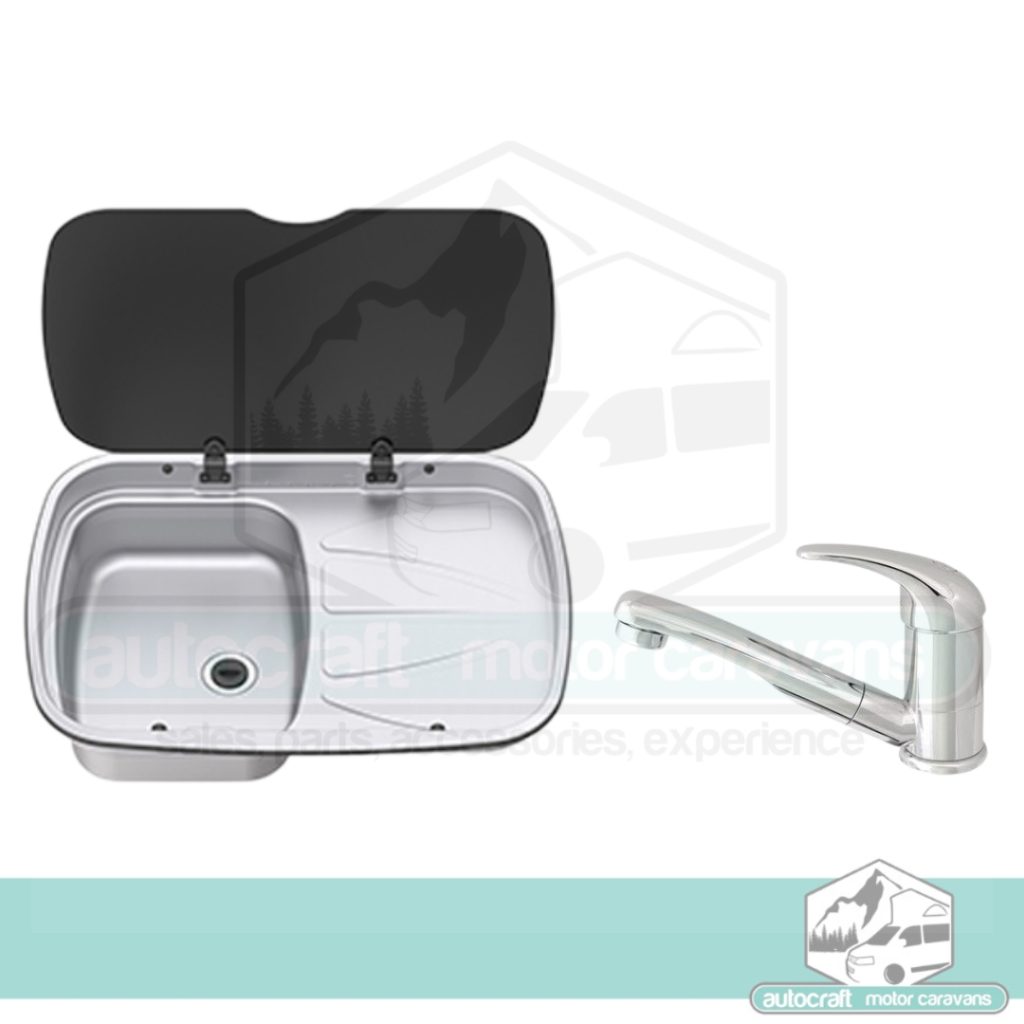 Campervan Stainless Sink with Right Hand Drainer & Mixer Tap